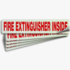 Fire Extinguisher Inside Sticker for Vehicles
