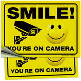 Smile You're on Camera Sign – Aluminum, Vinyl & Plastic