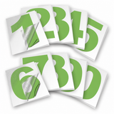 Vinyl Number Stickers Set — Adhesive 0–9 Address Numbers, 27 Colors