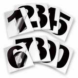 Vinyl Number Stickers Set — Adhesive 0–9 Address Numbers, 27 Colors