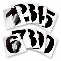 Vinyl Number Stickers Set — Adhesive 0–9 Address Numbers, 27 Colors