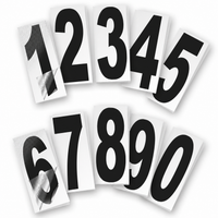 Vinyl Number Stickers Set — Adhesive 0–9 Address Numbers, 27 Colors