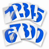 Vinyl Number Stickers Set — Adhesive 0–9 Address Numbers, 27 Colors