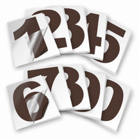 Vinyl Number Stickers Set — Adhesive 0–9 Address Numbers, 27 Colors
