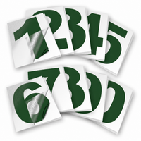 Vinyl Number Stickers Set — Adhesive 0–9 Address Numbers, 27 Colors