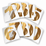 Vinyl Number Stickers Set — Adhesive 0–9 Address Numbers, 27 Colors