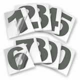 Vinyl Number Stickers Set — Adhesive 0–9 Address Numbers, 27 Colors