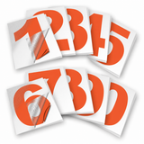 Vinyl Number Stickers Set — Adhesive 0–9 Address Numbers, 27 Colors
