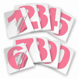 Vinyl Number Stickers Set — Adhesive 0–9 Address Numbers, 27 Colors