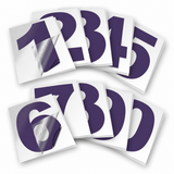 Vinyl Number Stickers Set — Adhesive 0–9 Address Numbers, 27 Colors