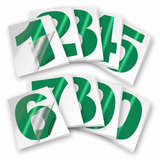 Vinyl Number Stickers Set — Adhesive 0–9 Address Numbers, 27 Colors