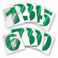 Vinyl Number Stickers Set — Adhesive 0–9 Address Numbers, 27 Colors