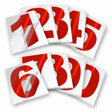 Vinyl Number Stickers Set — Adhesive 0–9 Address Numbers, 27 Colors