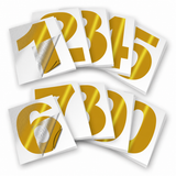 Vinyl Number Stickers Set — Adhesive 0–9 Address Numbers, 27 Colors
