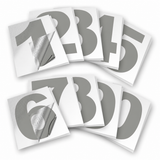 Vinyl Number Stickers Set — Adhesive 0–9 Address Numbers, 27 Colors