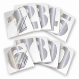 Vinyl Number Stickers Set — Adhesive 0–9 Address Numbers, 12 Metallic & Reflective Colors