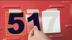 Vinyl Number Stickers Set
