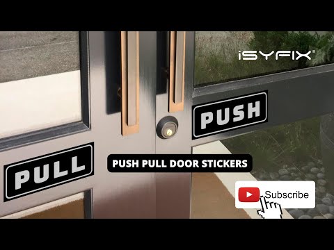 Push Pull Door Signs