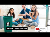 Recycle, Trash & Compost Stickers – 6-Pack Bin Labels, 5 x 5 in
