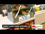Credit Card Signs – Visa, Mastercard, Amex & Discover Decals