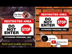 Restricted Area - Authorized Personnel Only Signs