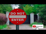 Do Not Enter Signs – Reflective Aluminum & Vinyl, 12 in & 5 in