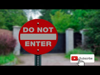 Do Not Enter Signs – Reflective Aluminum & Vinyl, 12 in & 5 in