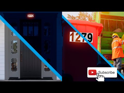 Individual Vinyl Numbers Stickers with Background