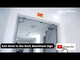 Glow in the Dark Exit Signs – Red, Arrow Options, 10 x 7 in