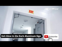 Glow in the Dark Exit Signs – Red, Arrow Options, 10 x 7 in