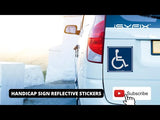 Handicap Wheelchair Symbol Signs — ISA Accessibility Decals, 4-Pack