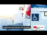 Handicap Wheelchair Symbol Signs — ISA Accessibility Decals, 4-Pack