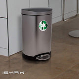 Recycle Sticker for Trash Can Bins, Sign Decal - 6 Pack 5 in – Premium Self-Adhesive Vinyl, Laminated for Weatherproof, UV Resistant, Encourage Recycling, Indoor and Outdoor.