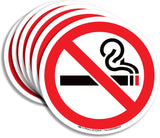 "No Smoking" Sign Sticker for House, Home & Business – 6 Pack 3x3 inch – Premium Self-Adhesive Vinyl, Laminated for Ultimate UV, Weather, Scratch, Water and Fade Resistance, Indoor & Outdoor
