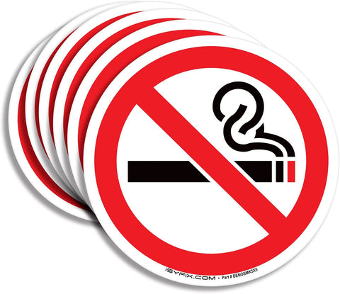 No Smoking” Metal Sign – 1 Pack 10x10 Inch – 100% Rust Free