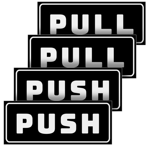 Push Pull Stickers