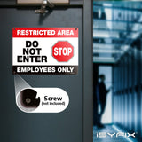 Restricted Area, Do Not Enter, Employees Only