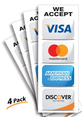 We Accept Visa MasterCard Discovery Amex - Parent – iSYFIX Signs
