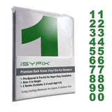 Black Vinyl Numbers Stickers - 2 Inch Self Adhesive - 2 Sets - Premium Decal Die Cut and Pre-Spaced for Mailbox, Signs, Window, Door, Cars, Trucks, Home, Business, Address Number, Indoor or Outdoor