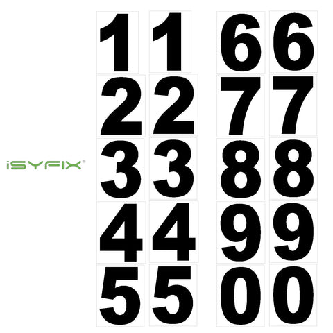  iSYFIX Purple Vinyl Numbers Stickers – 3 Inch Self Adhesive (2  Sets)- Premium Decal Die Cut and Pre-Spaced for Mailbox, Signs, Window,  Door, Cars, Trucks, Homes, Address Numbers, Indoor or Outdoor 