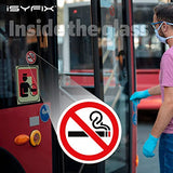 "No Smoking" Sign Sticker for House, Home & Business – 6 Pack 3x3 inch – Premium Self-Adhesive Vinyl, Laminated for Ultimate UV, Weather, Scratch, Water and Fade Resistance, Indoor & Outdoor