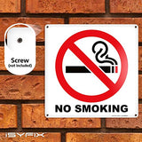 “No Smoking” Metal Sign – 1 Pack 10x10 Inch – 100% Rust Free .040 Aluminum Signs, Laminated for Ultimate UV, Weather, Scratch, Water and Fade Resistance, Indoor and Outdoor, Signs for Exterior.