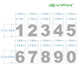 Black Vinyl Numbers Stickers - 2 Inch Self Adhesive - 2 Sets - Premium Decal Die Cut and Pre-Spaced for Mailbox, Signs, Window, Door, Cars, Trucks, Home, Business, Address Number, Indoor or Outdoor