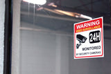 Video Surveillance Warning Sticker, Premium Self-Adhesive Vinyl Decal, Fade and Weather Resistant, UV Protected, For Indoor and Outdoor Use by iSYFIX.