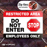 Restricted Area, Do Not Enter, Employees Only